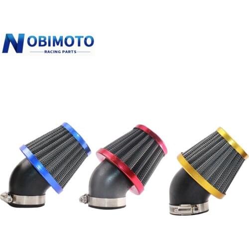 Motorcycle Air Filter 35/38/42/45/48mm 45Degree Motorbike Air Intake Filter Clearner Mushroom For Suzuki Kawasaki KL015