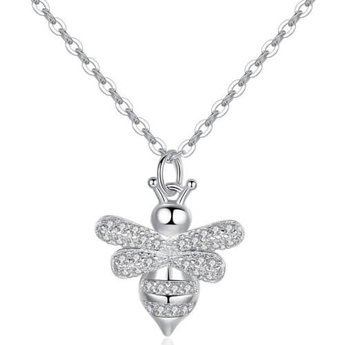 REETI 925 Sterling Silver bees Necklaces & Pendants For Women Hot Fashion sterling-silver-jewelry
