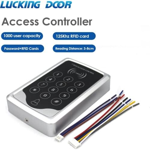 1000 user 125Khz RFID Card Reader Standalone Access Controller digital panel Electronic Door Lock Smart door reader Keypad