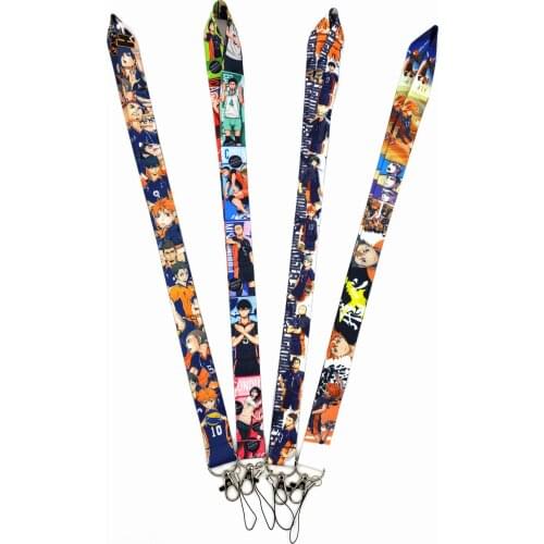 New 30pcs Japan Anime Cartoon Lanyard for Mobile Phone Key Chain Neck Strap Camera ID Card Free Shipping