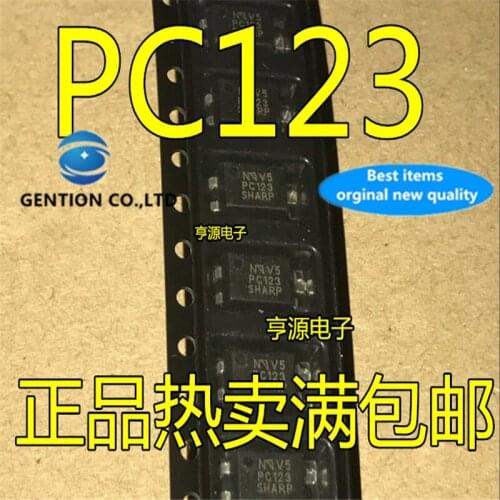 50Pcs PC123 SOP-4 Optical isolator transistor photoelectric output in stock 100% new and original
