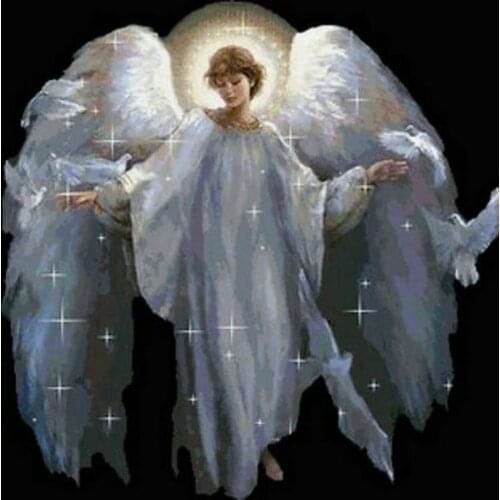 5d diamond painting angel, religious full square, diamond embroidery set, diamond mosaic, full round, 3d sticker