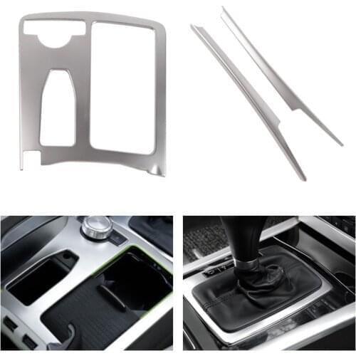 Car Center Control Water Cup Holder / Gear Shift Panel Cover Sticker For Mercedes Benz C Class W204 C200 C300 C180L E Class W212