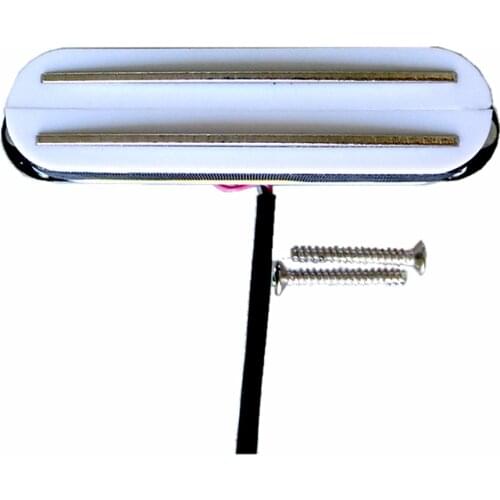 Free Shipping Black/white color 1pc Twin blade dual coil rail single guitar pickup with Mid-range and brightness tone guitarra