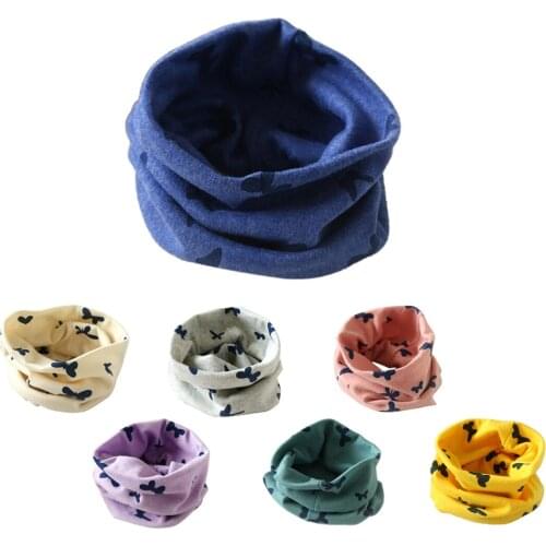 Boys Girls Collar Baby Scarf Cotton O-Ring Neck Scarves (pink)