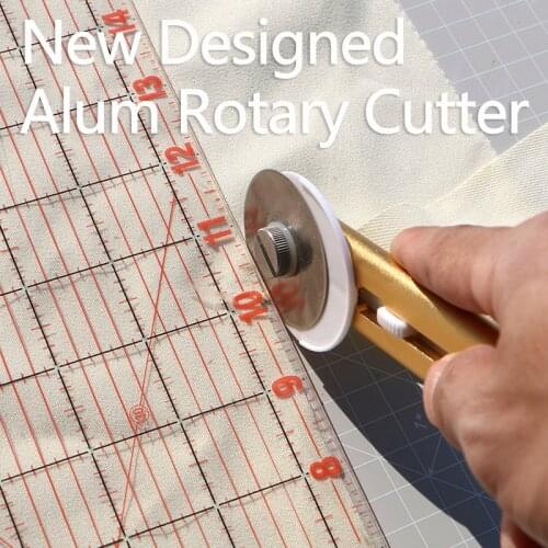 DUOFEN aluminium 45mm rotary cutter Quilters Sewing Quilting Fabric Cutting Craft Tool Tightness adjustable