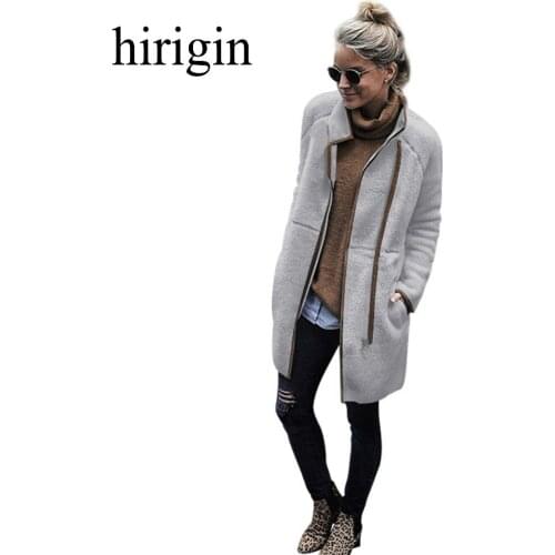 Женские пальто на молнии Hirigin China At AliExpress