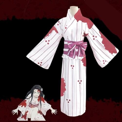 Anime Demon Slayer Kimetsu no Yaiba Kamado Nezuko kimono Cosplay Costume