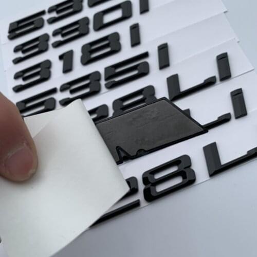 DIY Letter M Li Number 0-8 Emblem for BMW M M116i M118i M120i M218i M220i M325i M330Li M420i M428i M430i Car Trunk Logo Sticker