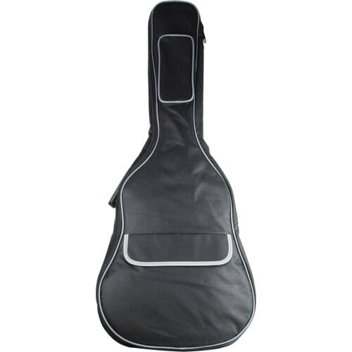 NEW Double Strap Padded Black Acoustic Guitar Bag Waterproof Oxford Cloth Guitar Case Black