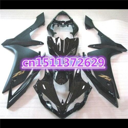 100%new Fairings for YZF R1 07 08 YZF-R1 07-08 all black YZF1000 R1 07 08 YZF R1 2007 2008 fairing kits