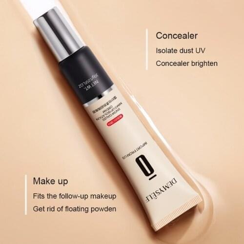 Moist Whitening Concealer Foundation Cream Primer Moisturizing Base Oil Control Long Lasting Brighten Natural Women Makeup TSLM1