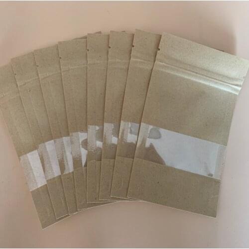 26*35+5mm 26x35+5mm 30*40+5mm 30x40+5mm Self Heat Seal ZipLock Zip Three Dimensional Frosted Clear kraft Paper Pouch Storage Bag