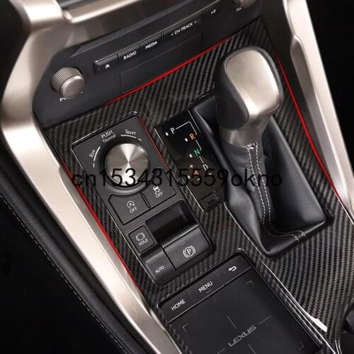 For Lexus NX200 300 Carbon Fiber Interior Modified Gear Panel Lift Window Air Outlet Steering Wheel Control Panel