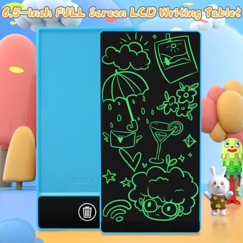 6.5Inch Full Screen Electronic Drawing Pads LCD Writing Tablet Digital Graphic Drawing Doodle Graffiti Handwriting Board+Stylus