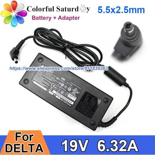 Genuine Delta 19V 6.32A 120W ADP-120ZB BB AC Adapter PA-1121-28 ADP-120ZB AB PA-1121-04 PA3290E-1ACA For ASUS G95 N55 N46VM N56V