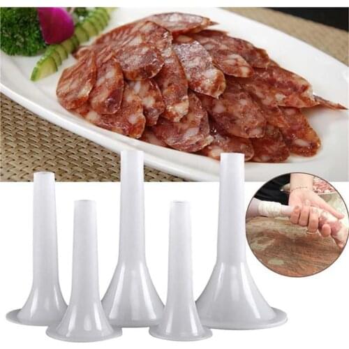 Practical1Pc S/M/L/XL Kitchen Gadgets Manual Plastic Sausage Stuffer Filler Funnel Sausage Maker Tube For Meats Grinder