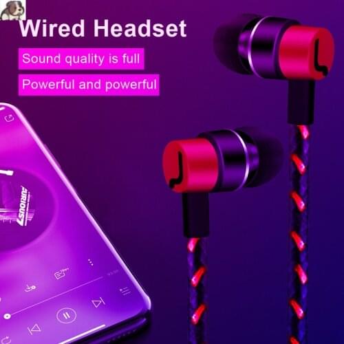3.5mm Wired Headphones With Bass Earbuds Stereo Earphone Music Sport Gaming Headset With Mic For Xiaomi IPhone 11 Earphones