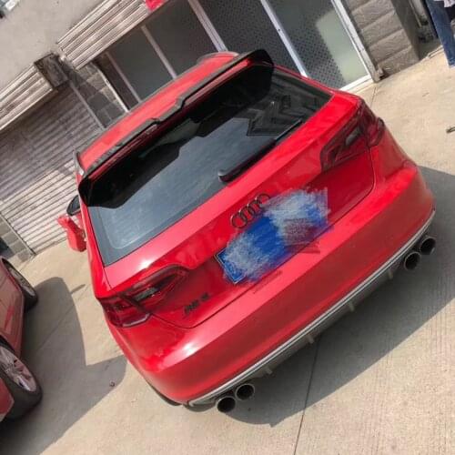 For Audi A3 Sportback Spoiler 2014 2015 2016 2017 2018 2019 High Quality ABS Material Car Wing Trunk Accessories Body Kit