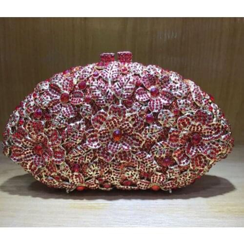 Wedding Bridal Handbag Ladies party mini bag Fashion royal blue Rhinestone Evening Bags Women Clutch Purse Evening Clutch Bags