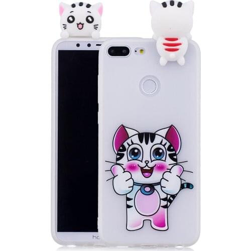 Top environmental protection mobile phone case for Huawei glory9 lite durable clay soft shell Lovely Cartoon White Squishy cover