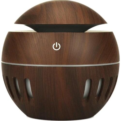 USB Aroma Diffuser Hollow decoration humidifierfor Office Home usb charging portable air purifier7 Color Change LED Night light