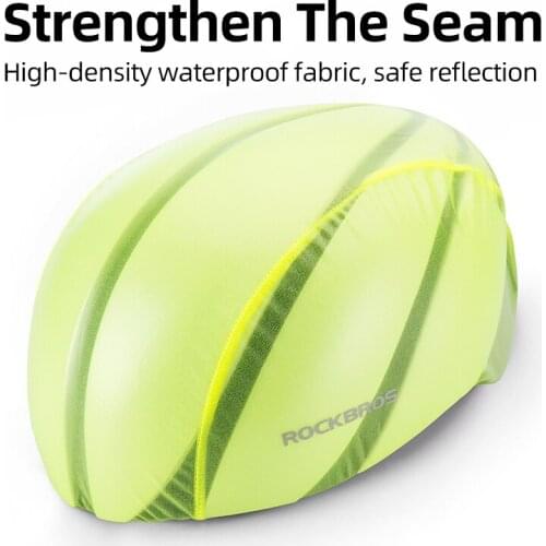 ROCKBROS Waterproof Bike Helmet Rain Cover Dust-proof Helmet Cover MTB Road Bicycle Windbreaker Hat Rainproof Cycling Helmet Cap