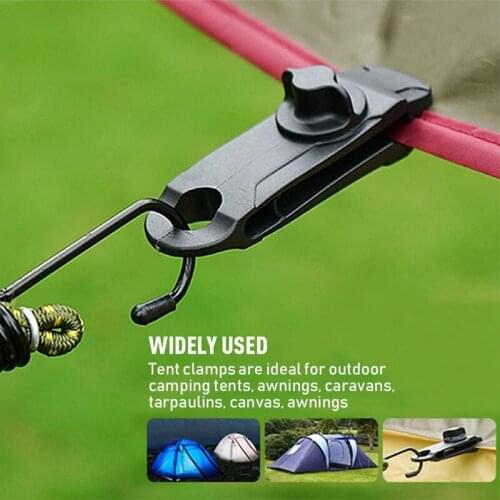 1pc Tarpaulin Clip Windproof Rope Barb Clip Tent Clips Buckle Outdoor Camping Tool Durable Awning Tent Accessories Hook