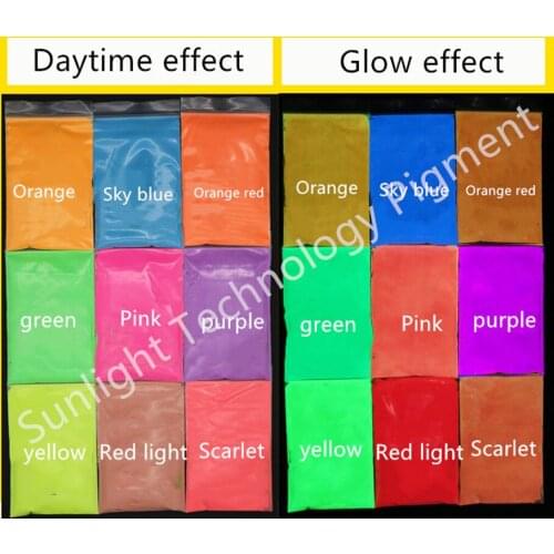 10g/bag-luminous powder pigment/cosmetic grade pigment UV reactive luminescent phosphor powder