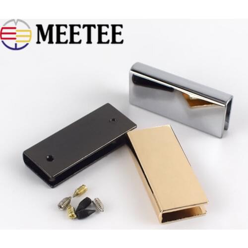 4/10Pcs 40x17mm Bag Corner Clip Edges Protector Metal Buckles Luggage Decorative Buckles Clothing DIY Leather Crafts Accessories