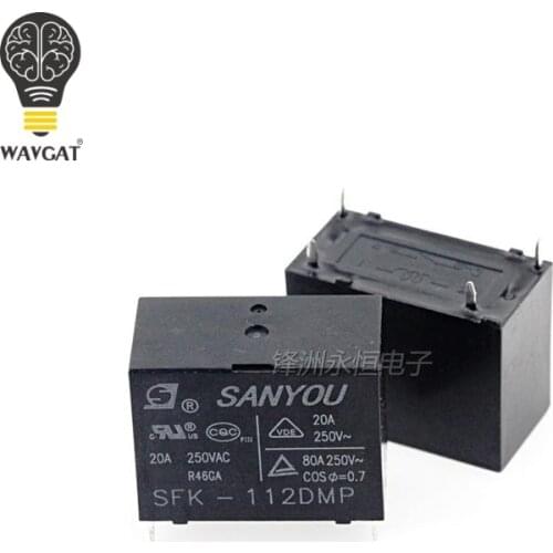 5PCS SFK-112DM HF102F-12VDC G4A20A air conditioner haier 20A 250VAC sanyou relay 100% new original