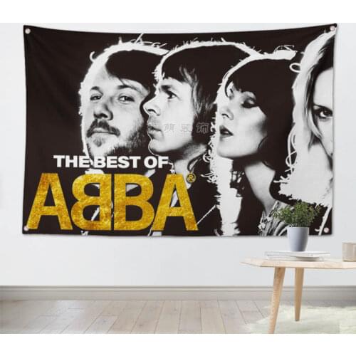 ABBA Big size rock band Sign retro poster HD Banners Flags cloth art Living room decor
