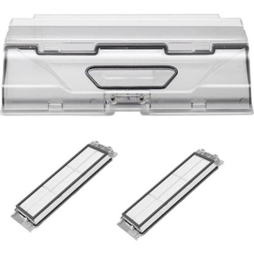 Promotion!Dust Box Parts for Xiaomi Vacuum Cleaner Roborock S5 MAX S6 MaxV S6 PURE T7 PRO Robot Dustbin with Filter Accessroies