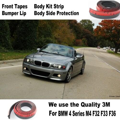 Lyudmila Car Bumper Lip / Body Kit For BMW 3 M3 E30 E36 E46 E90 E91 92 E93 Front Tapes Rear Skirt Spoiler Deflector Rubber Strip