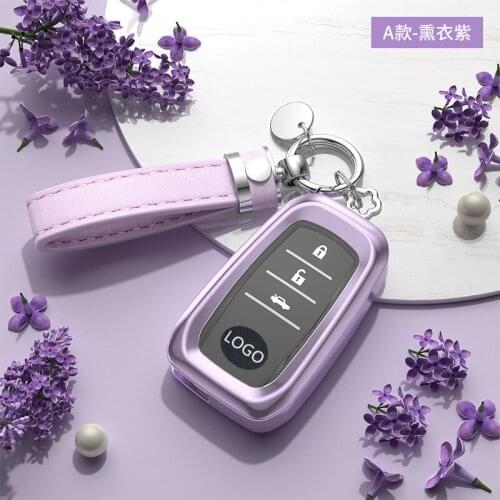 Car Key Case Cover shell Womens Suitable for Toyota Highlander Camry Prado raling RAV4