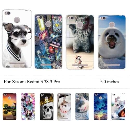 Coque Case For Xiaomi Redmi 3S Case Cover Soft Silicone TPU For Xiaomi Redmi 3S 3X 3 Pro 5.0 Cover Case For Xiaomi redmi 3 S 3X