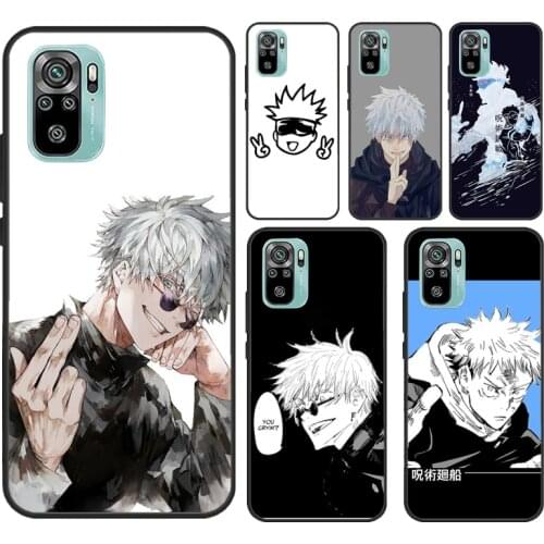Anime Jujutsu Kaisen Satoru Gojo For Xiaomi Redmi Note 9 7 8 10 Pro Note 9S 8T Cover For Redmi 9C 9 9T 6A 7A 8A 9A Case