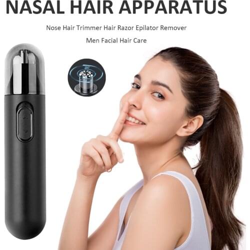 Electric Nose Hair Trimmer for Men Eyebrow Epilator Ear Razor Portable Shaver Face Hair Clipper Eyebrow Nose Hair Removal