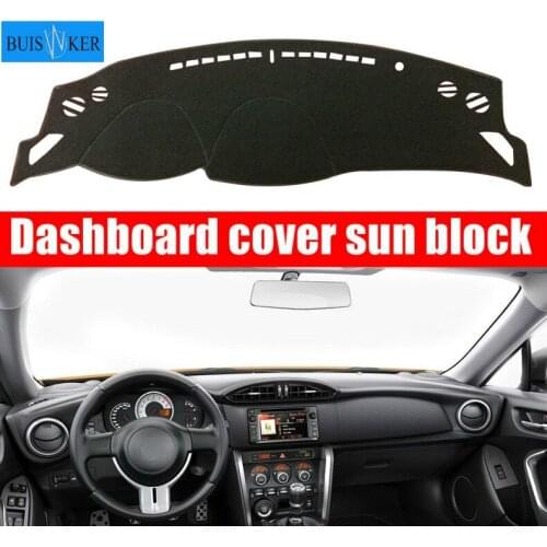 For Toyota 86 GT86 FT86 12-18 Dashboard Cover Sun Shade Non-slip Dash Mat Pad Carpet Car Stickers Interior Accessories