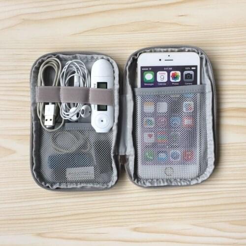 New Storage Bag Travel Small Bag Mobile Phone Case Digital Gadget Device USB Cable Data Cable Organizer Travel Inserted Bag