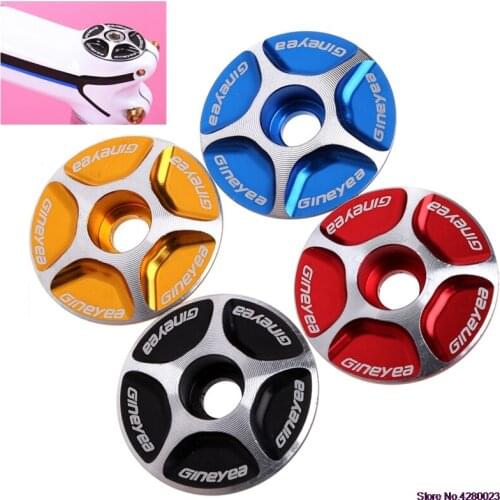 2021 New Bike Bicycle Aluminum Alloy Headset Cap Aluminum Threadless Road MTB Bike Stem Accessories Headset Top Cap Cover