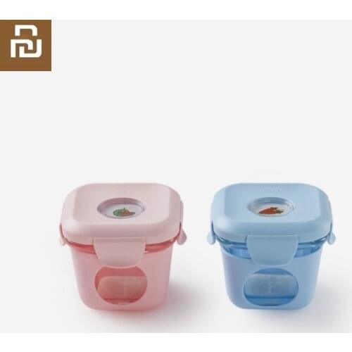 New Kalar Baby Food Container Glass Storage Box Food Glass silicone food supplement box Infant Food Supplement Crisper