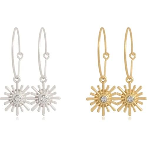 Lovely Gold Color Silver Color Plating Thin Hoop with Clear Stone Shiny Charm For Girl Women Statement Trendy Casual Party Jewel