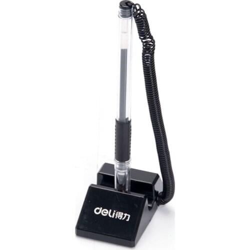 3Pcs 0.5mm Gel Signing Pen Normal Black Ink Can Be Sticked On Table Reception Desk Visitor Registration Office School 6791