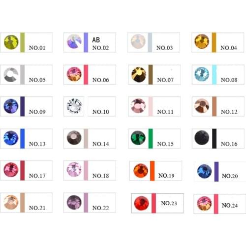 Ss4-SS16 Nail Art Rhinestone Gold Silver Clear Flat Bottom Mixed Shape DIY Nail Art 3D Decoration