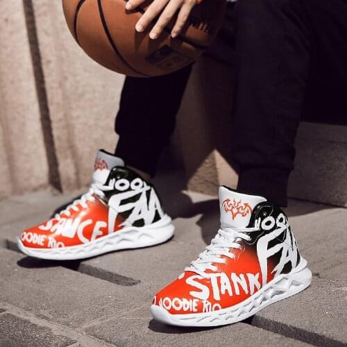 Top Warm Boys Basketball Shoes High Quality Thick Sole Non-slip Kids Sneakers Children Sport Shoes Outdoor Boys Basket Ball Shoe