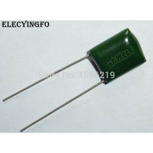 10pcs Mylar Film Capacitor 400V 2G333J 0.033uF 33nF 2G333 5% Polyester Film capacitor