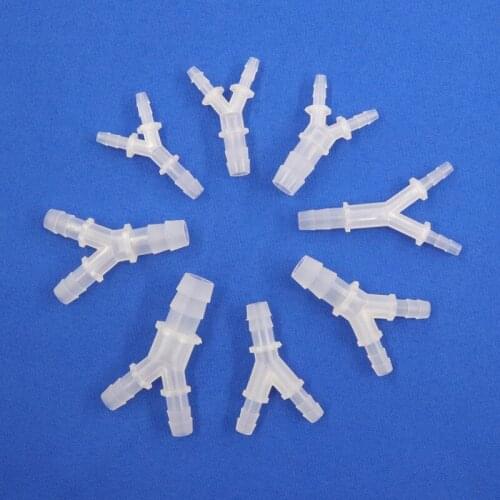 5~50pcs PP Y-Type Reducing Tee Connectors Aquarium Tank Aerator Fittings Garden Irrigation Watering Pagoda Hose Joints