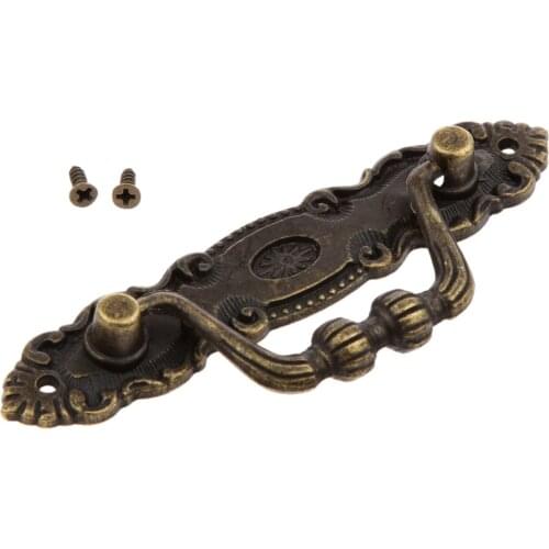 Antique Pull Handles for Drawer Cabinet Door Wooden Chest Box Bin Metal Drawer Pulls Handles Wardrobe Pulls Handles