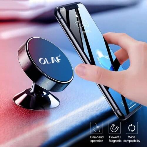 OLAF Car Phone Holder Magnetic Air Vent Mount Mobile Smartphone Stand Magnet Support Cell in Car GPS For iPhone X 8 7 Samsung S9